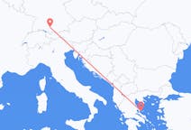Flights from Memmingen to Skiathos