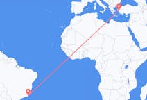 Flyrejser fra Macaé, Brasilien til Izmir, Tyrkiet