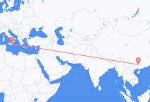 Flyreiser fra Liuzhou, Kina til Catania, Italia