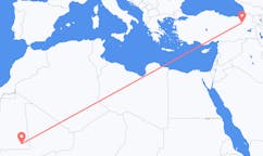 Flyg från Nema, Mauretanien till Erzurum, Turkiet