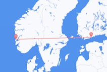 Vluchten van Stord naar Helsinki