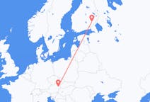 Flyg från Nyslott, Finland till Vienna, Österrike