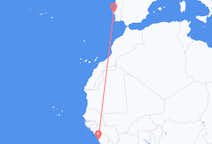 Flyreiser fra Freetown, Sierra Leone til Lisboa, Portugal