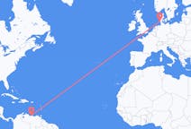 Flyreiser fra Caracas, Venezuela til Westerland, Tyskland