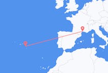 Flyg från Ponta Delgada till Montpellier