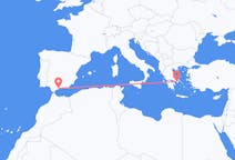 Vluchten van Athene, Griekenland naar Malaga, Spanje