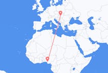 Flyreiser fra Benin by, til Budapest