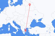 Voli da Minsk, Bielorussia ad Atene, Grecia