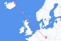 เที่ยวบิน จาก Egilsstaðir, ไอซ์แลนด์ ไปยัง ลินซ์, ออสเตรีย