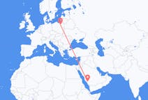 Flyrejser fra Al Bahah, Saudi-Arabien til Szczytno, Polen