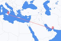 Flights from Ras al-Khaimah, United Arab Emirates to Catania, Italy