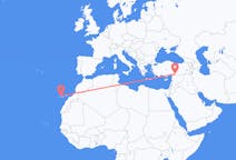 Flüge von Gaziantep, die Türkei nach Teneriffa, Spanien