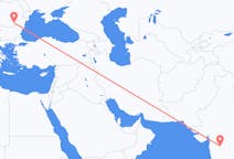 Vluchten van Aurangabad, India naar Boekarest, Roemenië