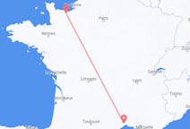 Flights from Caen, France to Montpellier, France