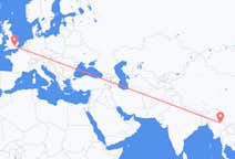 Flyrejser fra Lashio, Myanmar (Burma) til London, England