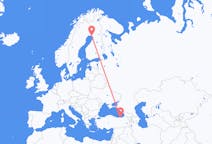 Vluchten van Trabzon, Turkije naar Kemi, Finland