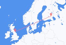 Flights from Newcastle upon Tyne, the United Kingdom to Savonlinna, Finland
