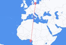 Flyg från São Tomé, São Tomé och Príncipe till Szczecin, Polen