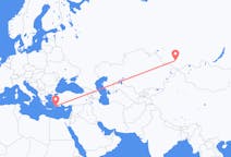 Flights from Gorno-Altaysk, Russia to Rhodes, Greece