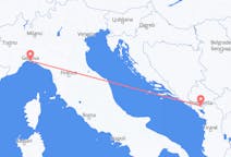 Flyrejser fra Podgorica, Montenegro til Genova, Italien