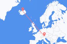 Flyreiser fra Innsbruck, Østerrike til Akureyri, Island