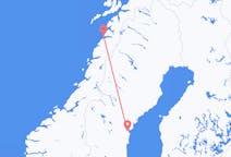 Vluchten van Bodø naar Sundsvall