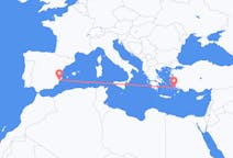 出发地 希腊卡林诺斯岛目的地 西班牙阿利坎特的航班