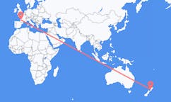 Flyg från Whanganui till Bordeaux