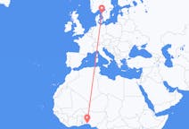 Flyreiser fra Lagos, Nigeria, til Göteborg, Nigeria