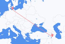 Flyreiser fra Tabriz, Iran til Rostock, Tyskland