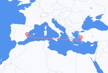 Flights from Bodrum in Turkey to Alicante in Spain