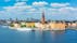 photo of over Riddarholm Church and Stockholm old town (Gamla Stan), Sweden.