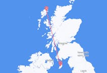 Vluchten van Steòrnabhagh, Schotland naar Douglas, Alaska, het eiland Man