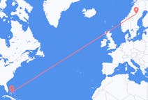 Flights from Nassau, the Bahamas to Vilhelmina, Sweden