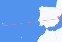 Flights from Santa Maria Island, Portugal to Valencia, Spain
