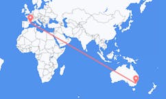 호주 모루야에서 출발해 스페인 지로나로(으)로 가는 항공편