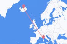 Flyrejser fra Figari, Frankrig til Akureyri, Island