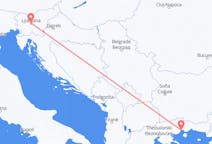 Flights from Ljubljana to Kavala Prefecture