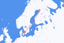 Vluchten van Oulu naar Kopenhagen