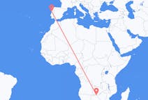 Flyg från Kasane, Botswana till Porto, Portugal