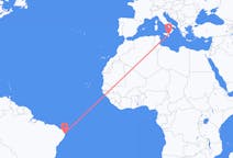 Flights from João Pessoa, Paraíba, Brazil to Catania, Italy