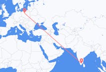 Flyreiser fra Madurai, India til Bydgoszcz, Polen