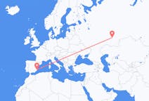 Flyg från Ufa, Ryssland till Alicante, Spanien