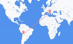 Flyrejser fra Uyuni, Bolivia til Bari, Italien