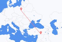 Flyreiser fra Sanliurfa, Tyrkia til Warszawa, Polen