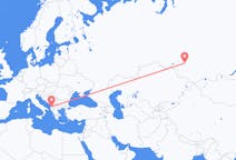 Flyreiser fra Novosibirsk, Russland til Tirana, Albania