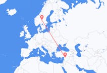 Flights from Aleppo to Rörbäcksnäs