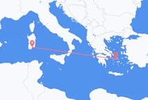 Vluchten van Syros naar Cagliari, Trento