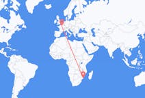 Flights from Inhambane, Mozambique to Paris, France