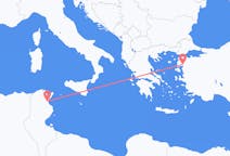 出发地 突尼斯恩菲达目的地 土耳其埃德雷米特的航班